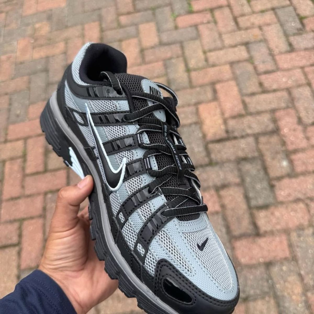 Black and grey trainers